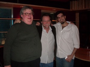 (L-R) Mick Guzauski, Larry Swist & Ricky Hosn at Quad's Studio E launch