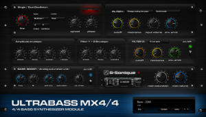 G-Sonique Announces Ultrabass MX4/4 – Ultimate Bass Synth VST Instrument