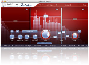 FabFilter Releases Saturn Distortion and Saturation Plugin
