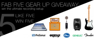 Blue Microphones Launches “Fab Five Gear Up Giveaway” Facebook Sweepstakes — $8,900 in Prizes