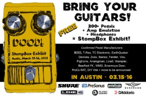 It's a no-brainer to be at the Deli StompBox exhibit at SXSW. (click flyer to enlarge)