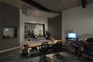 The control room at Room 17 Recording