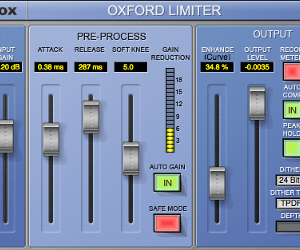 Sonnox Launches Oxford Limiter for AAX