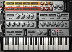 The FireBird 2 uses Harmonic Content Morphing (HCM) subtractive synthesis.
