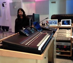 Production manager Ricardo Fernandez helms the customized API Vision console.