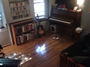 The live room of a West Village apartment is where it happens for ECR Music Group artists.