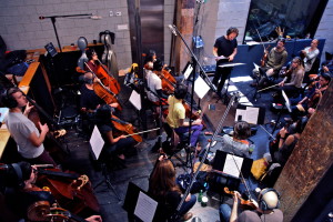 Orchestral session at Gary's Electric in Greenpoint.