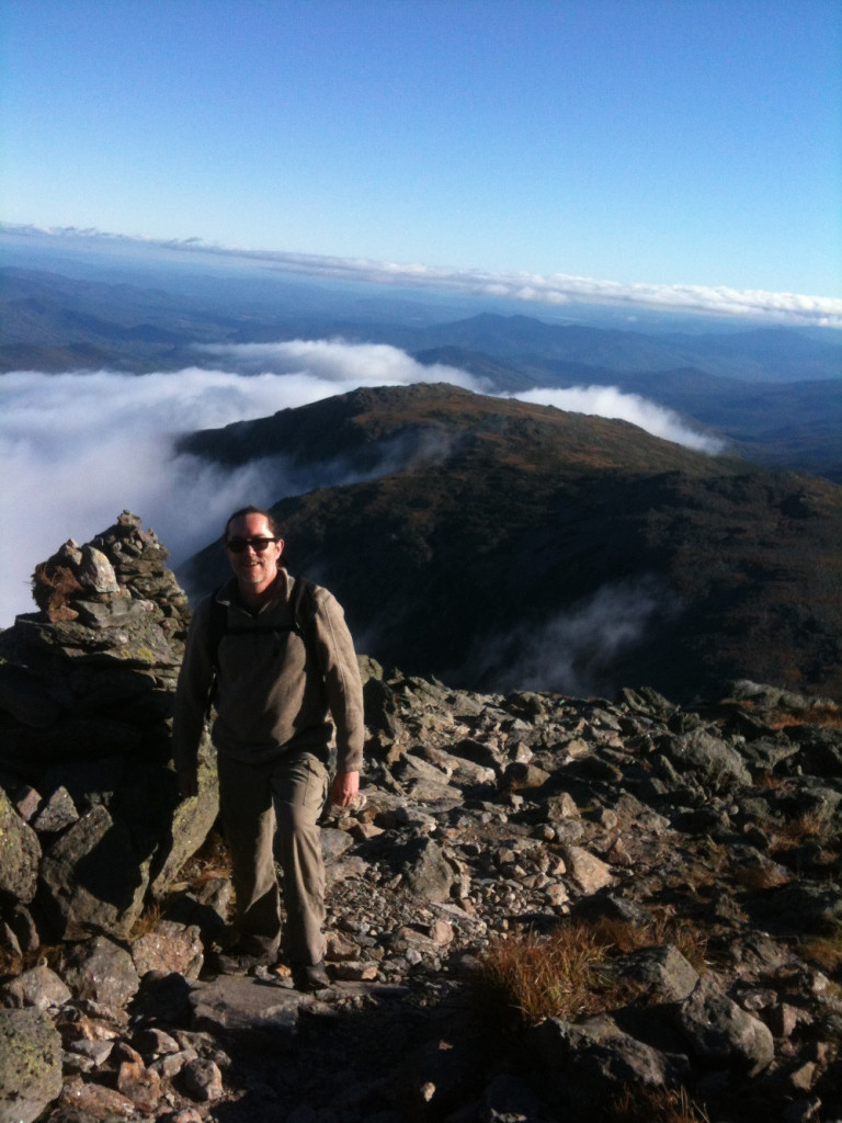 Take a trail break from recording, at nearby Mount Washington.