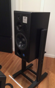 The winner: The ATC SCM100 ASL, mounted on Sound Anchors. 