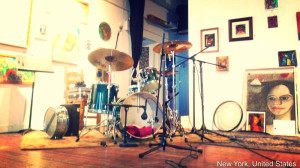 Gretsch drums make a "fantastic" sound in the gallery space of Astraea Studios. 