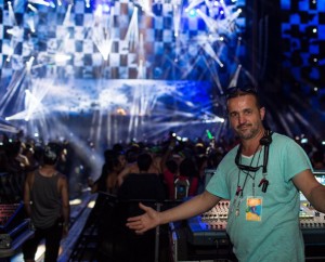 George Stavro is always on duty at Electric Zoo.