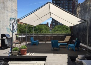 Extra headroom -- the roof deck is an amenity few mastering facilities can match. 