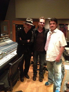 Pictured L-R: RRF COO/Chief Academic Officer Brian Kraft, RRF founder/President Jimi Petulla, and producer-engineer Niko Bolas.