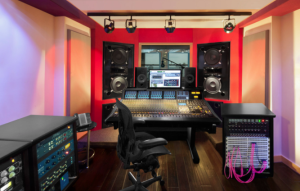 The control room of OZ' Studio A. 