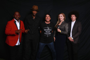 The 5 Co-Hosts for the 2nd Annual Pensado Awards: Randy Jackson, Young Guru, Chris Lord-Alge, Sylvia Massy and Justin Mendal-Johnson