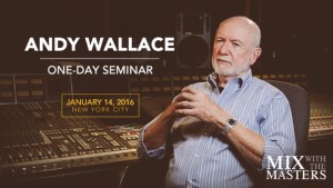 Members can spend a day with Andy Wallace...