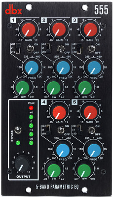 The dbx 555 5-band parametric EQ.