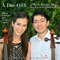 "A Dué Celli" from the Weiss-Requiro Duo is an unusual pairing of two cellos, tracked at Studio Trilogy.