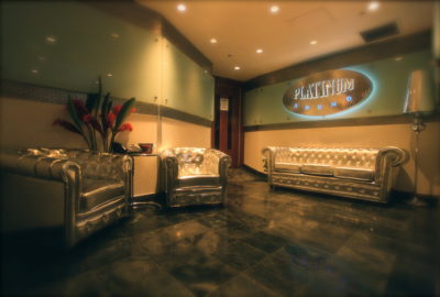 Amenities matter -- Platinum's luxurious new lobby.