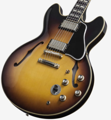 Pictured here is the ES-345, a variation on the 335 that includes a tone selection switch.