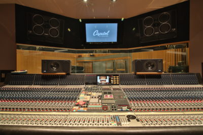 The Neve 88RS Console in Capitol's Studio A. Photo credit: Carl Afable/Capitol Music Group