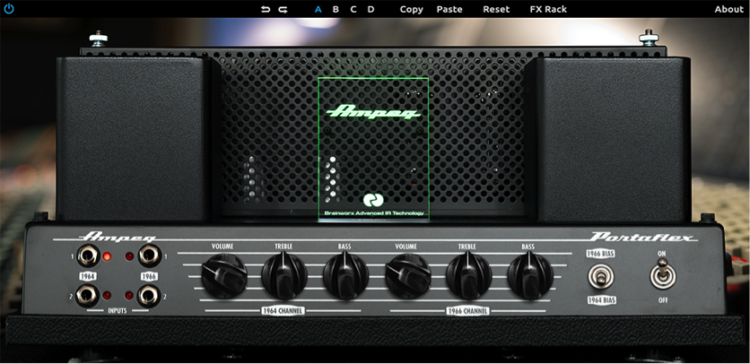 Play that funky music with the Ampeg B-15N plug-in.