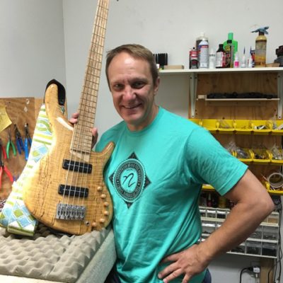 Bassist and instrument builder Cary Nostrand.