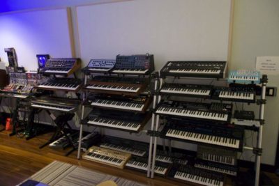 A piece of Justin Meldal-Johnsen's synth collection.