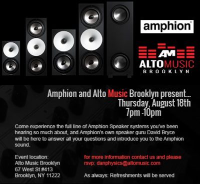 NYC Event: Alto Music Brooklyn Presents Amphion – Thursday, August 18th