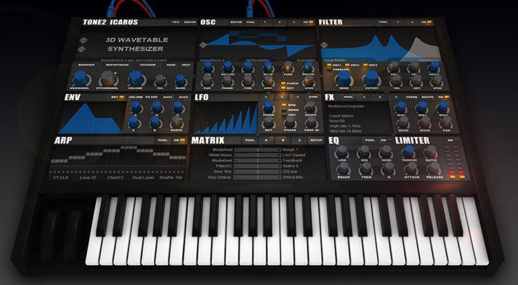 Tone2 Icarus – 3D Wavetable Synthesizer Now Available