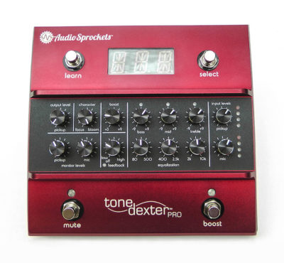The AudioSprockets ToneDexter functions a bit like a modeling pedal for acoustic guitars.