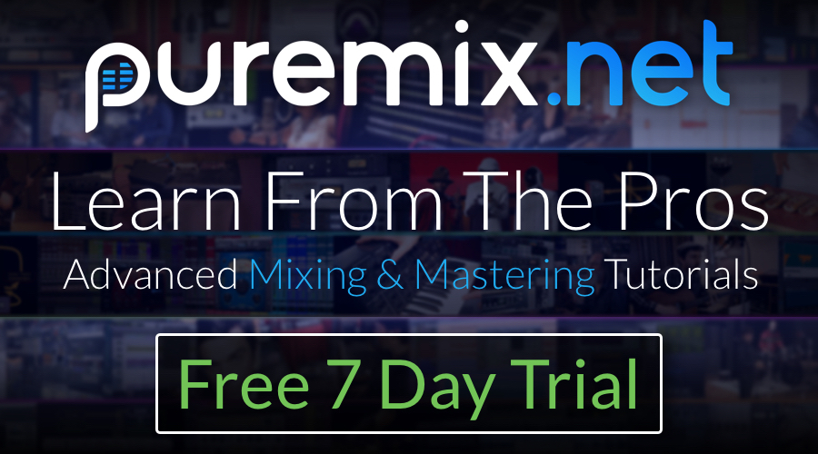 LAST CHANCE for 1 Free Week of Pro Audio Tutorials from pureMix.net!