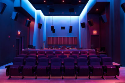 The 2,500 square foot theater has plenty of room for high-level private screenings.